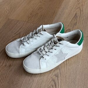 Vintage Havanas - GADOL White Sneakers with Green Accents
